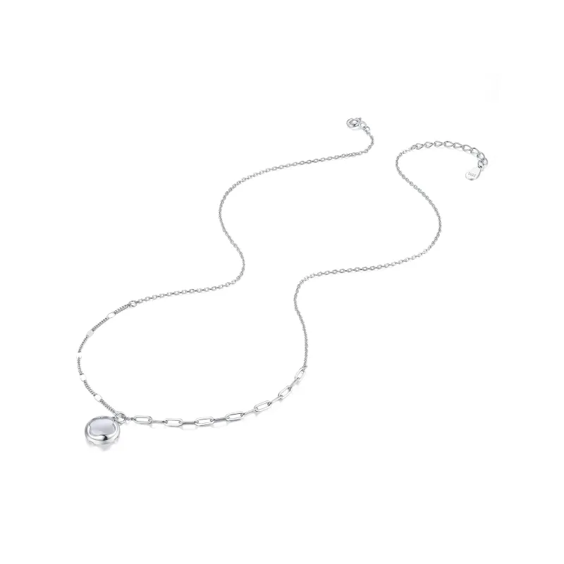 CLARKIA FLOWER Glass Cat Eye Necklaces Women's-2