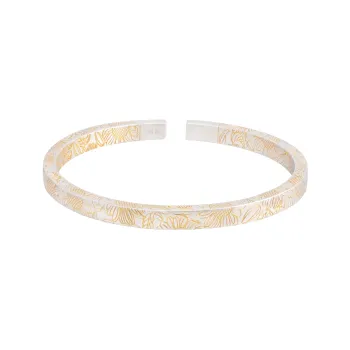 OWNREWARDS 999 Fine Silver Bangles Women's
