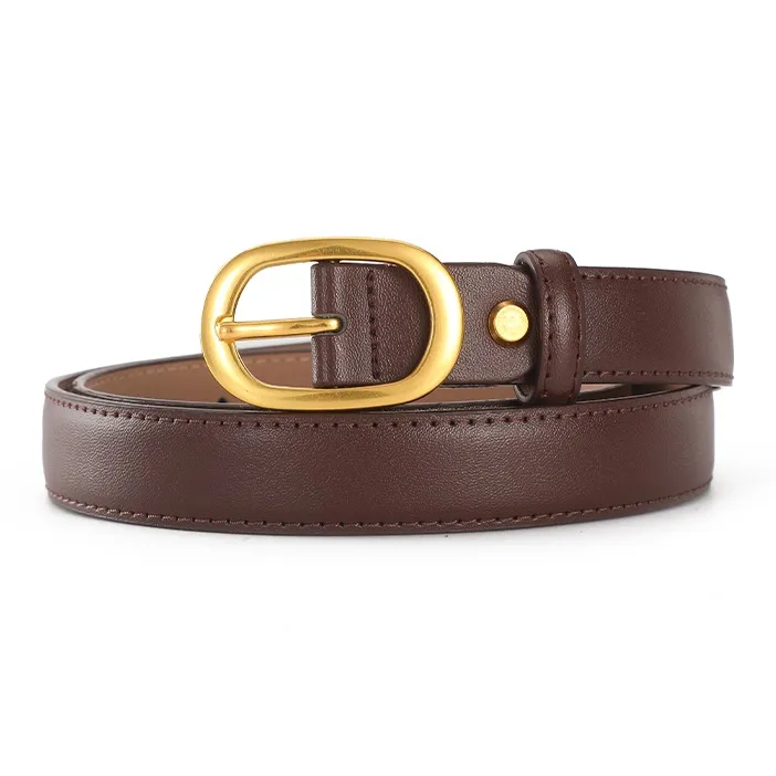 AOKANG Split Cow Leather Cow Split Leather Belts Women's 2.4cm-14