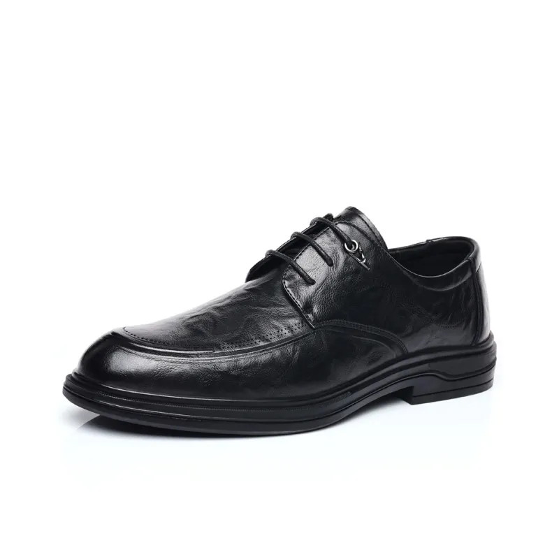 Eminu Men's Casual Shoes Men Low Top Brown-0