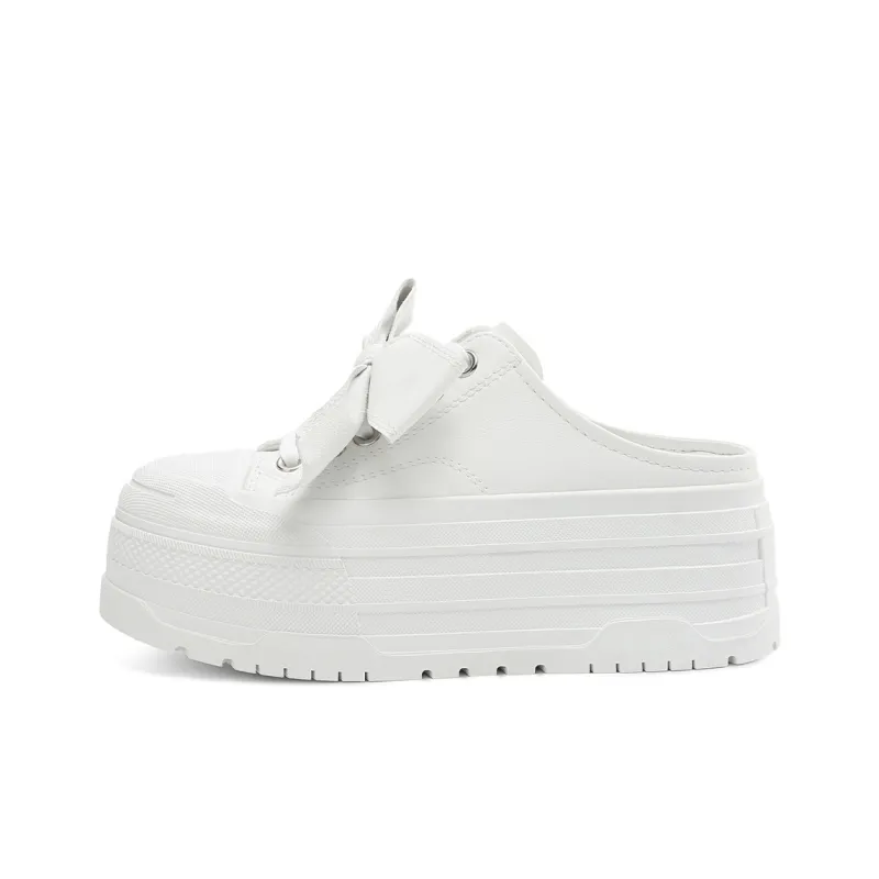 Rosa Bianca Wrap toe Slippers Women's White-0