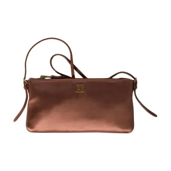 MIU MIU Silk Viscose Clutch Mini Women's Cocoa Brown