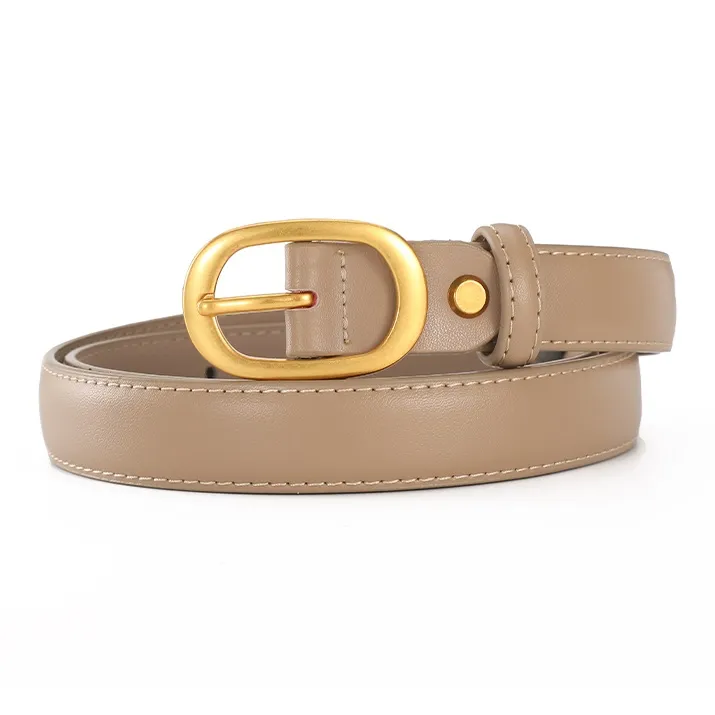 AOKANG Split Cow Leather Cow Split Leather Belts Women's 2.4cm-19