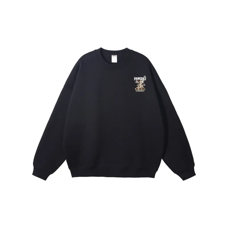 Pancoat Sweatshirt Unisex White-4