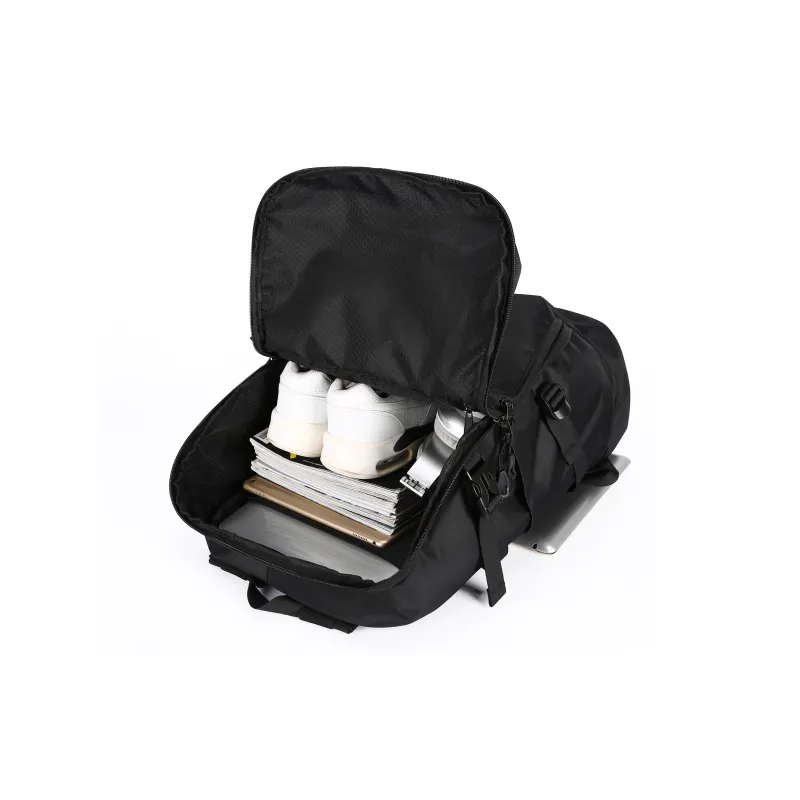 Kawasaki Fabric Backpack Regular Unisex Black-3