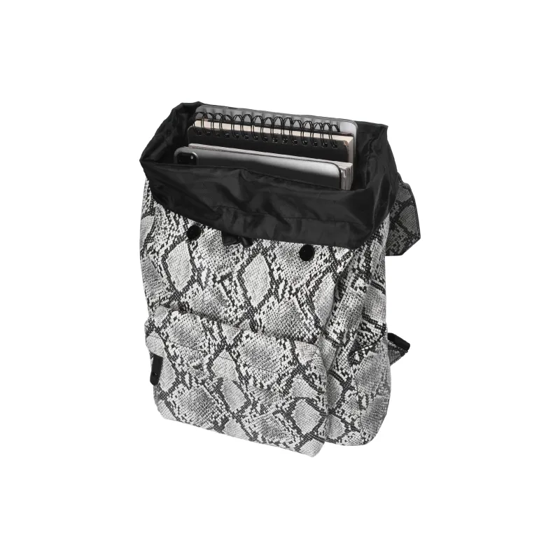GLORY&CO PVC Backpack Large Size Unisex Gray White-2
