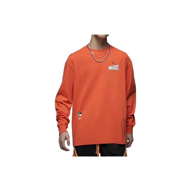 Jordan T Shirts Men Orange-2