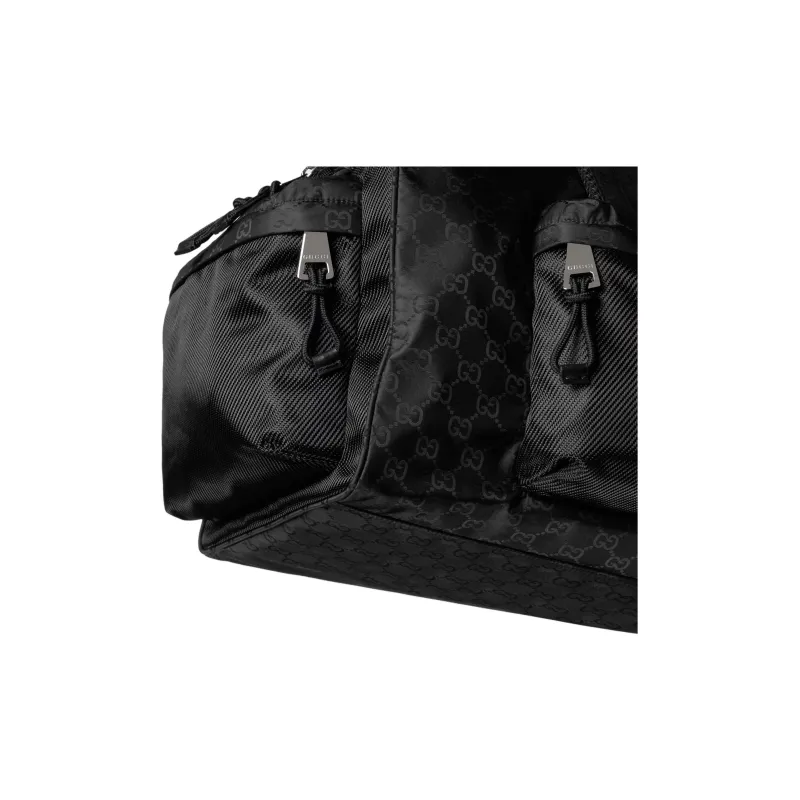 GUCCI Nylon Shoulder Bag Crossbody Bag Handbag Travel Bag Large Size Men's Black-5