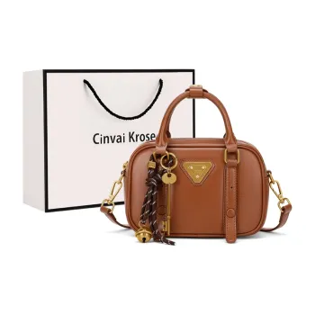 Simvay Clos Synthetic Leather Shoulder Bag Crossbody Bag Handbags Small Size Women's Brown/Coffee