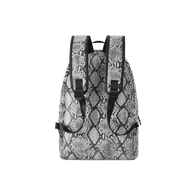 GLORY&CO PVC Backpack Unisex Gray White-3