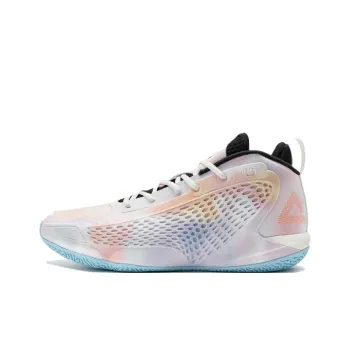 PEAK Anti Slip Wear Resistant Low Top Basketball Shoes Men's Pink Orange