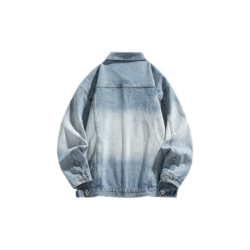 FORCEPULR Denim Jacket Unisex Brown Gradient-5