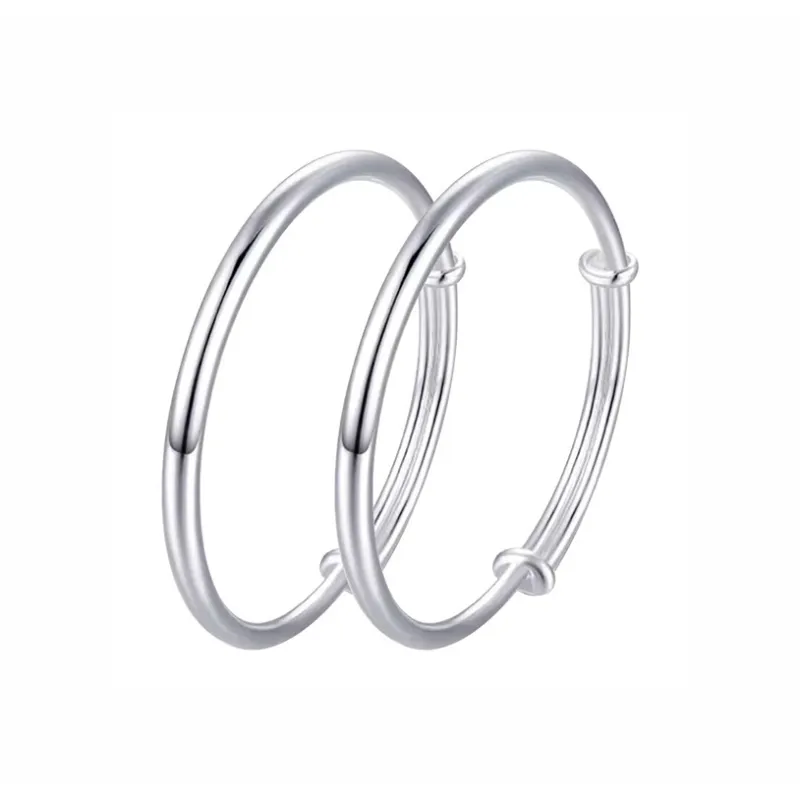 CHINA GOLD S999 Fine Silver Bangles Kids'-0