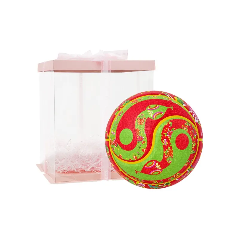 Kuangmi PU Basketball Red And Green Color Scheme Size 7 Ball Street Unisex-6