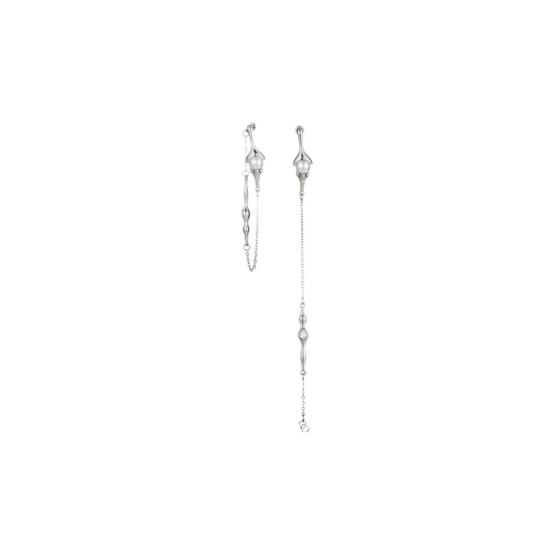 MISS XIA JWY S925 Silver Stud Earrings Women's-0