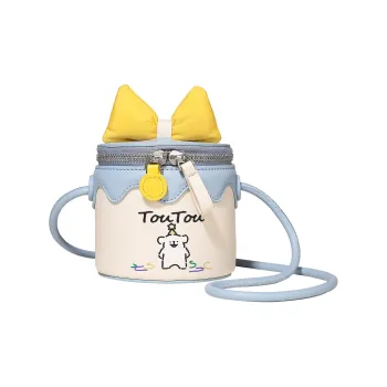 TOUTOU Maltese Collaboration Synthetic Leather Shoulder Bag Crossbody Bag Regular Women's Ice Blue