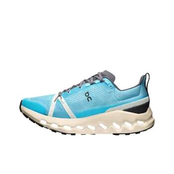 On Cloudsurfer Trail Slip Resistant Breathable Low Top Running Shoes Men's Blue Gray