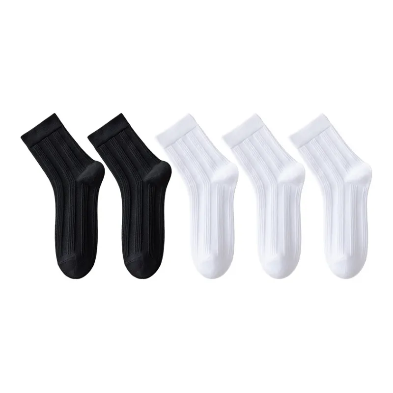 MIIOW Mid Calf Socks Unisex 5 Pack-0