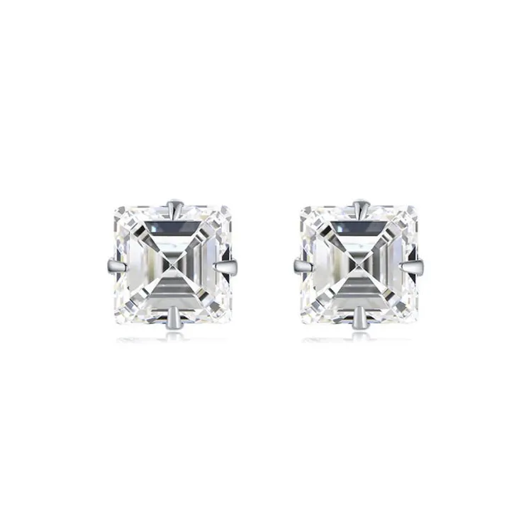 Brilliant Heart S 990 Silver Stud Earrings Women's-0