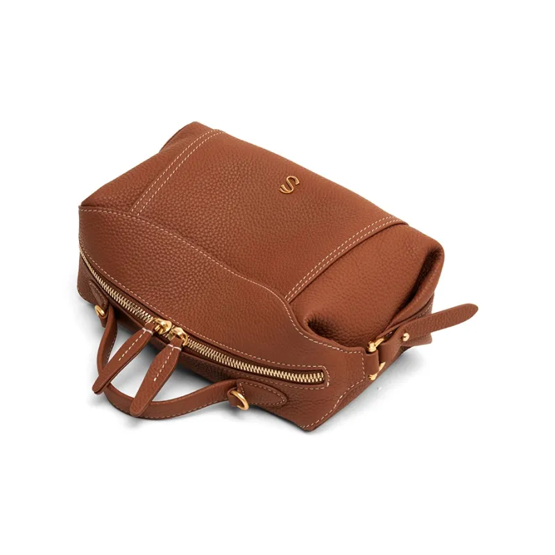 FIEDLE&SISSI Grain Cow Leather Handbag, Shoulder Bag Women's Multicolor-3