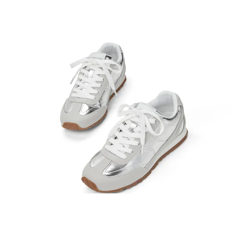 CHARLES&KEITH Small CK Slip-Resistant Low-Top Casual Shoes 1.6cm Women's-2