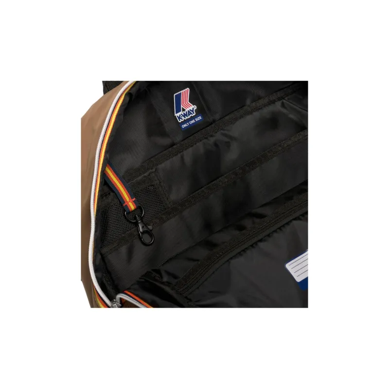 K-WAY Nylon Backpack Unisex Brown-2