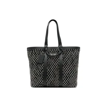 KENZO Logo Patch Net Overlay Tote Bag