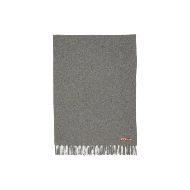 Acne Studios Fringe Oversized Wool Scarf-0