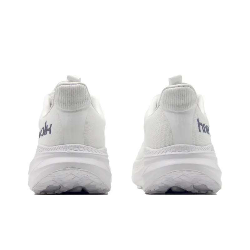 HIWALK Cushioning Anti Slip Wear Resistant Breathable Lightweight Rebound Low Top Running Shoes Women's White-2