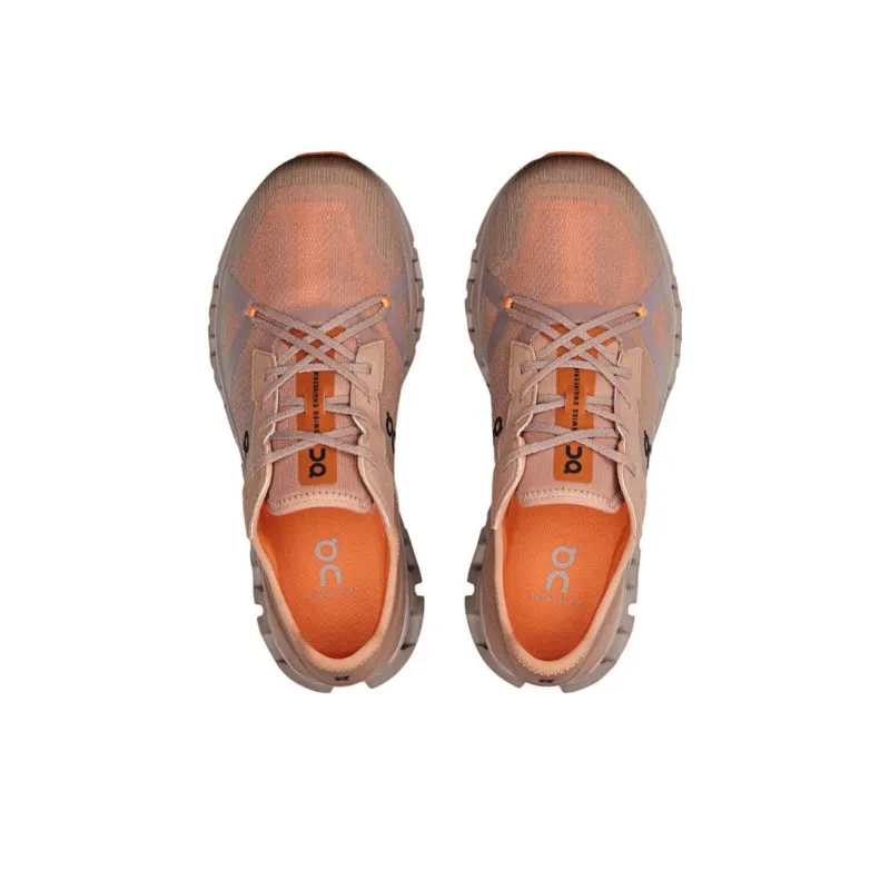 On Running Cloud X 4 Ad Rosebrown Tangerine-2