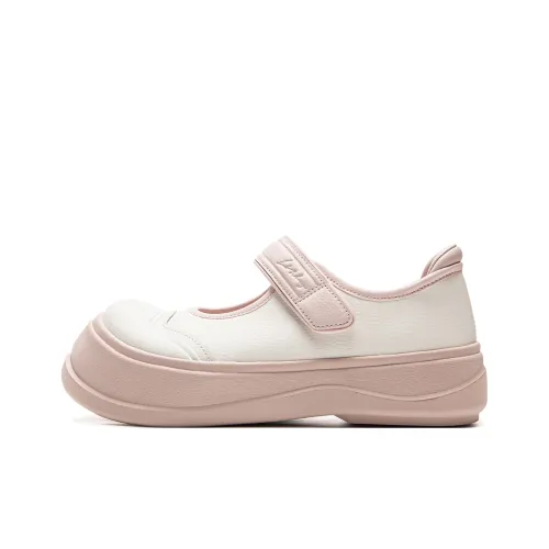 LiNing Honey Breathable Slip Resistant Low Top Casual Shoes Women's White Pink