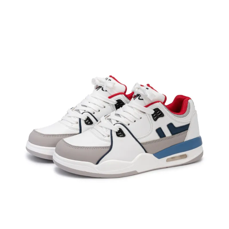 N6K8 Anti-Slip Wear-Resistant Low-Top Skateboard Shoes Unisex White Army Green Gift Box Set-18