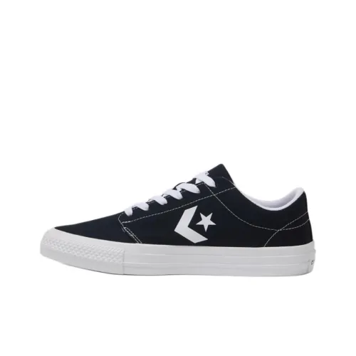Converse Anti-Slip Wear-Resistant Low-Top Skateboard Shoes Unisex Black
