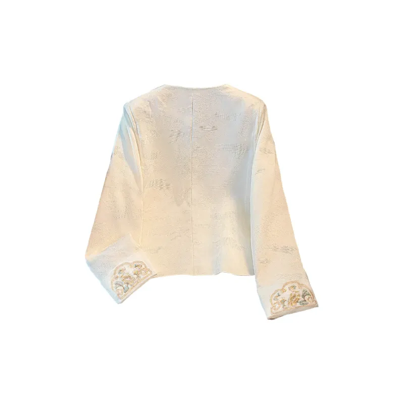 Cypress House Cropped Coat Women's Pearl White-1
