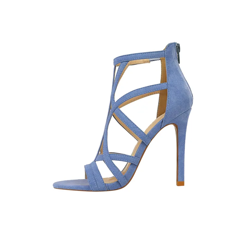 QITUMAUL Roman Sandals 11cm Women's-6