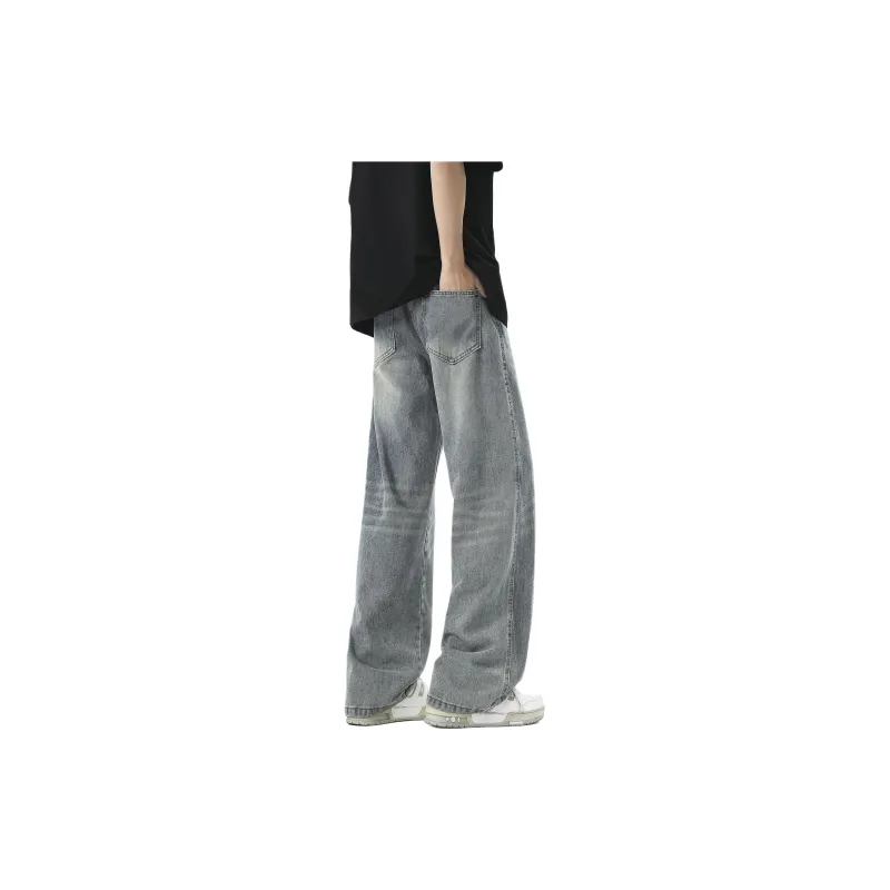 ALI THE FOX Jeans Unisex Vintage Blue-1