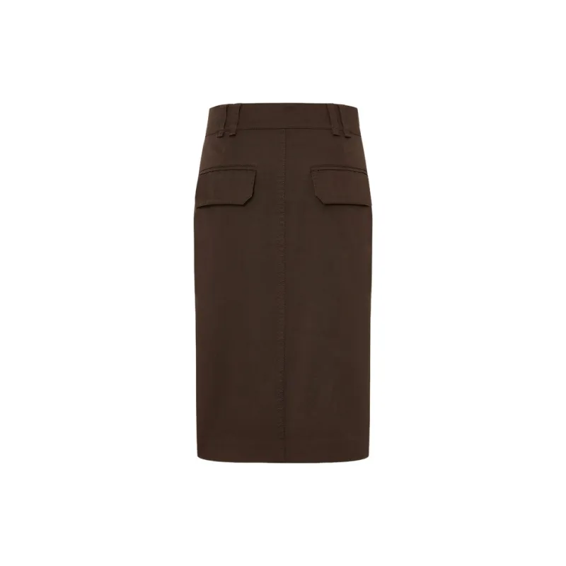 MOCO Casual Long Skirt Women's Brownie-1