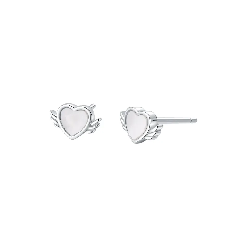 LAOMIAO 925 Sterling Silver Case Stud Earrings Women's-0