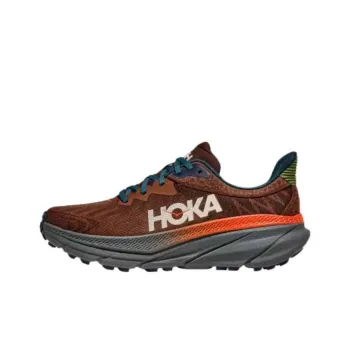 HOKA ONE ONE Challenger 7 Abrasion Resistant Low Top Running Shoes Men's Brown