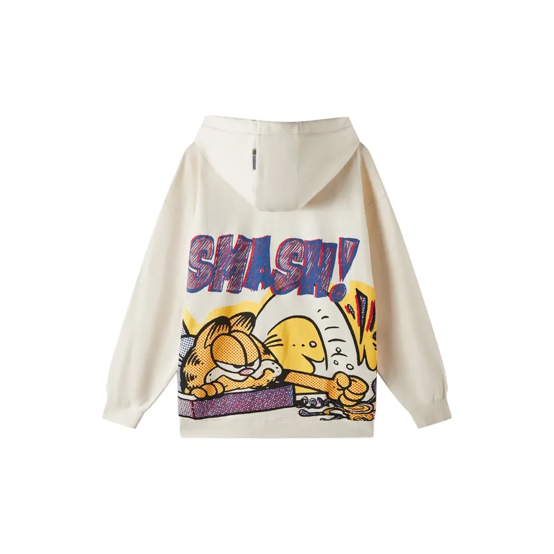 FUN X Garfield SS24 Sweatshirt Unisex White Tea-1