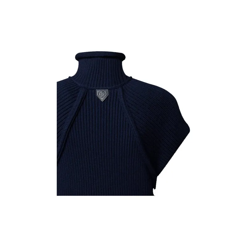 LOUIS VUITTON Roll Neck Ribbed Knit Dress-4