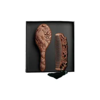 XIBI Balloon Cushion Box Acupressure Hair Care Girl Gift Box Set Sandalwood Comb Massage Head
