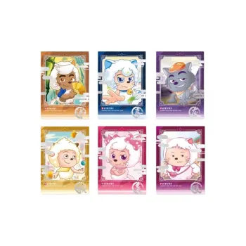 Pleasant Goat And Big Big Wolf Xi Sheep And Grey Wolf's Foreign Rescue Faux Photo Sticker Character Card Photo Cards