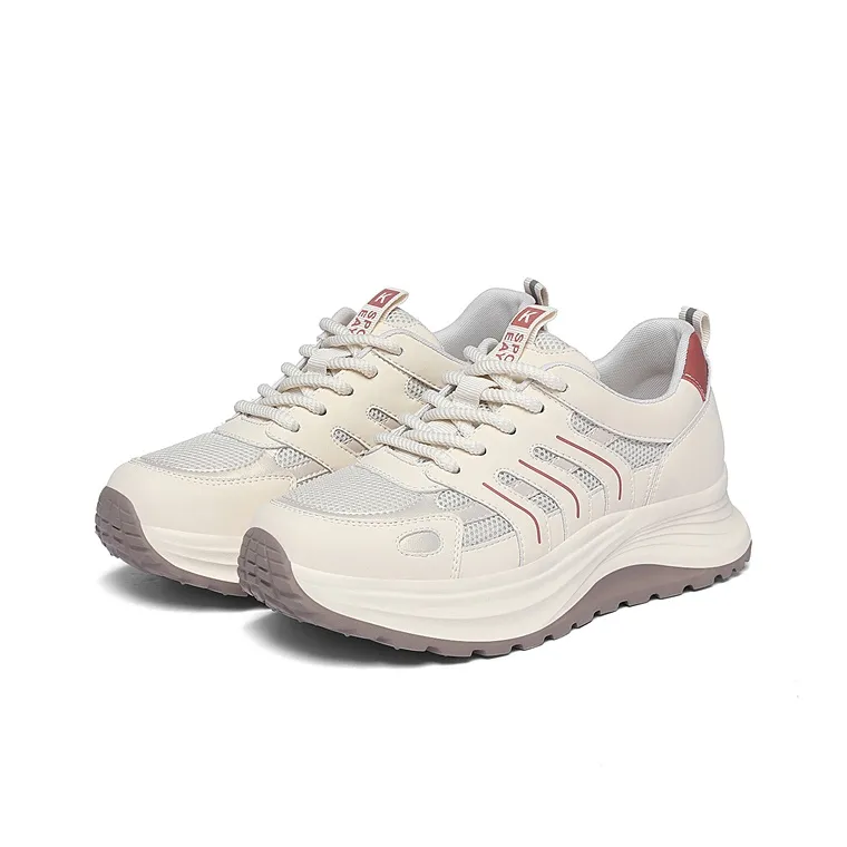 Golden Silk Rabbit Low-Top Chunky Sneakers Women's-1