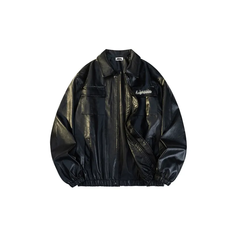 Kung Fu Panda Leather Jacket Unisex-1