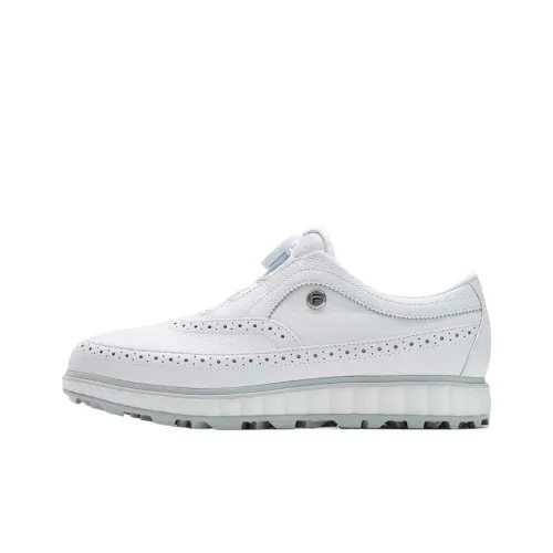 FILA Slip-Resistant Low-Top Golf Shoes Men's FILA White