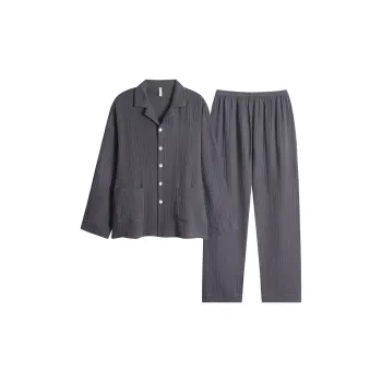 XIAFENYAN Pajama Set Men's Gray