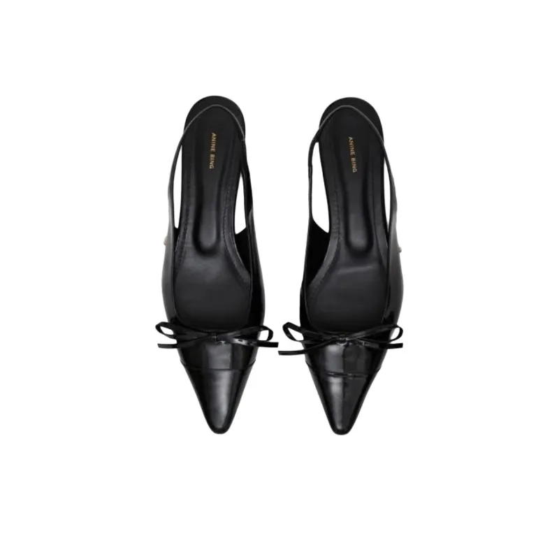 Anine Bing Slim Heel High Heels Women's Black-3