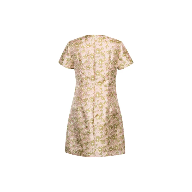 ROEYSHOUSE Short Sleeved Dress Women's Multicolor-1
