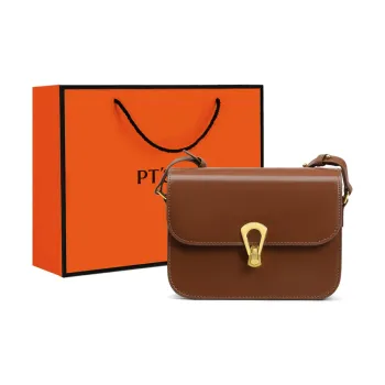 PT'SON Cow Leather Underarm Shoulder Bag, Crossbody Bag, Tofu Bag Regular Women's Mocha